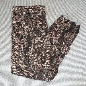 Snake print Jean pants